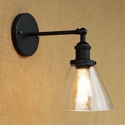 Country Retro Galvanoitu ominaisuus Mini Style Eye Protection Ambient Light -seinälamppuihin