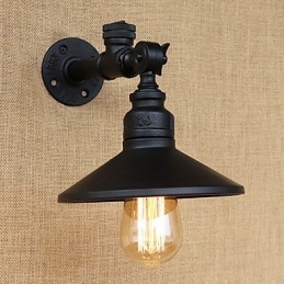 Rustic Lodge Country Retro Painting Feature Mini Style Ambient Light -seinävalaisimille