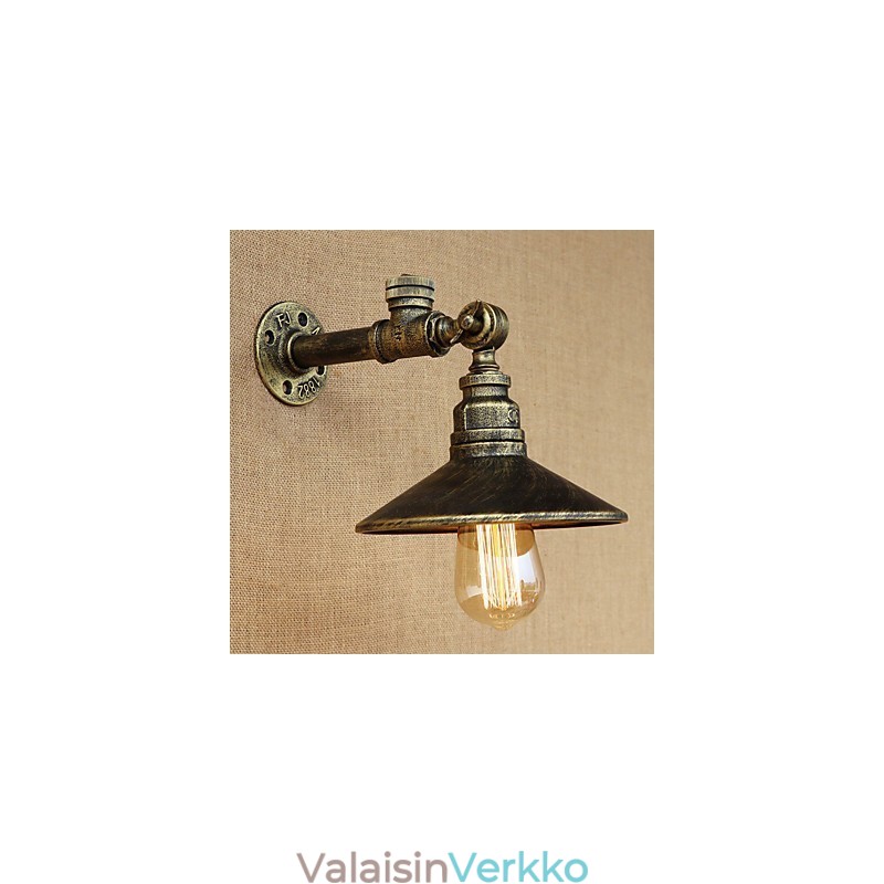 Rustic Lodge Country Retro Painting Feature Mini Style Ambient Light -seinävalaisimille