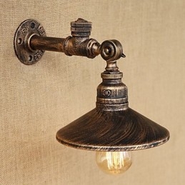 Rustic Lodge Country Retro Painting Feature Mini Style Ambient Light -seinävalaisimille