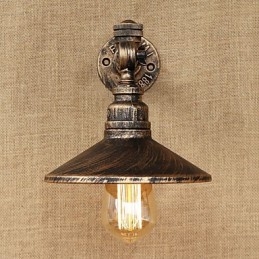 Rustic Lodge Country Retro Painting Feature Mini Style Ambient Light -seinävalaisimille