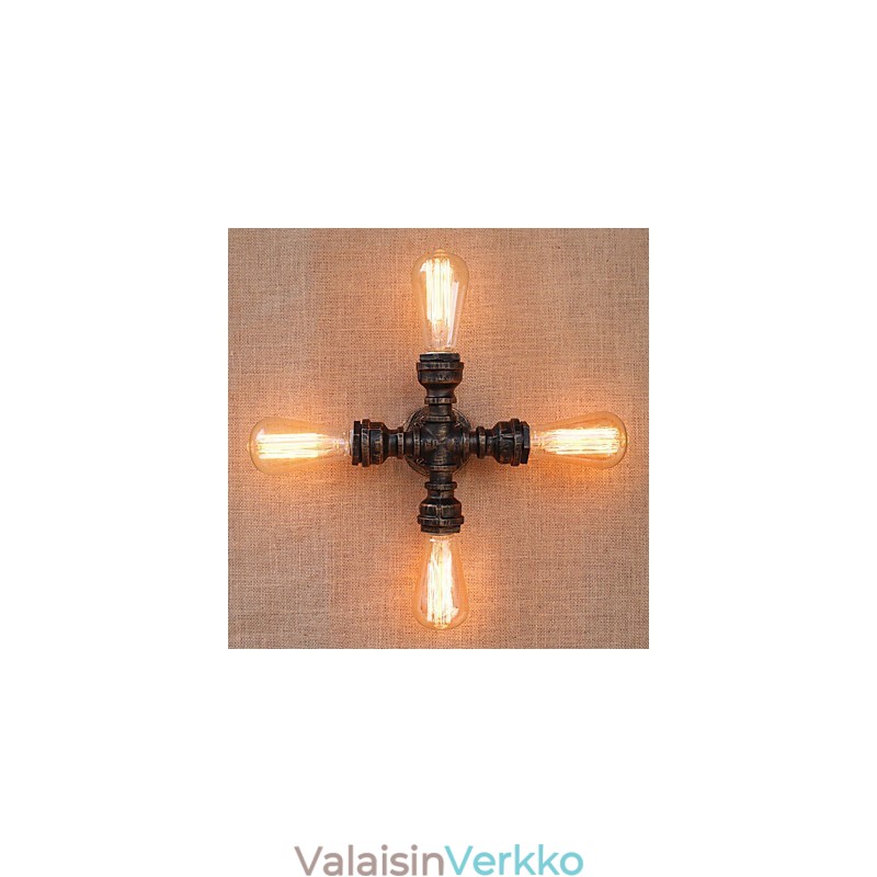 Country Retro Painting -ominaisuus minityyliselle kääntövarrelle, joka sisältyy valoseinään