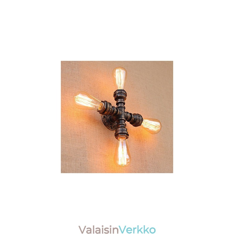 Country Retro Painting -ominaisuus minityyliselle kääntövarrelle, joka sisältyy valoseinään