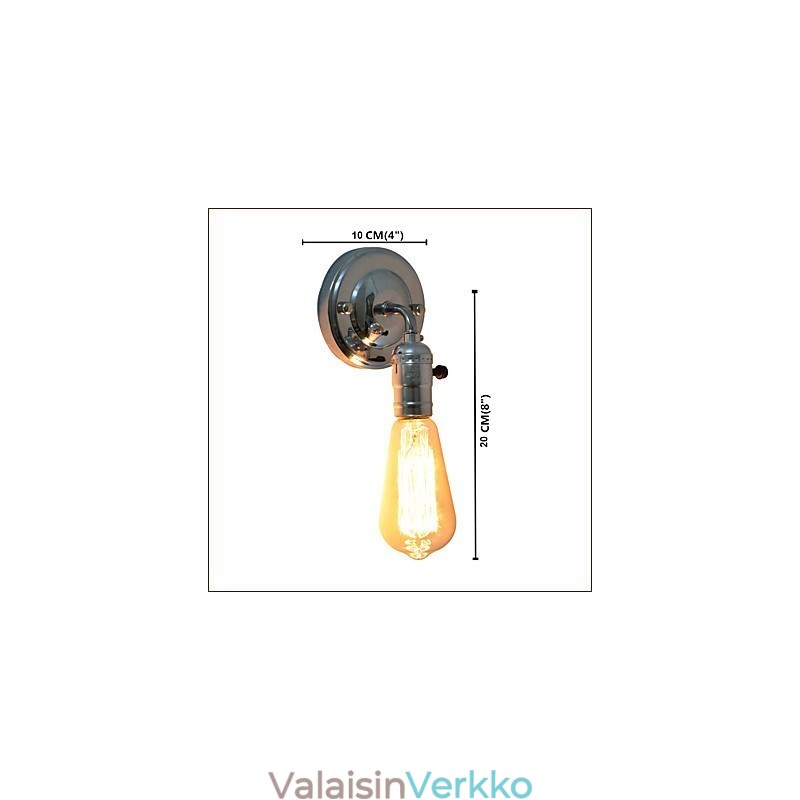 Seinävalaisin Seinälamput Seinärauta Seinävalaisin Tyhmä Musta Valosapeli Lamppu Seinälle