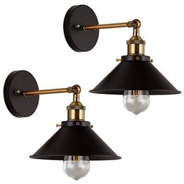 2 kpl metalliset seinävalaisimet teollisuusseinävalaisin Vintage Edison Simplicity -lamppu Cafe Club Bar -valaistukseen