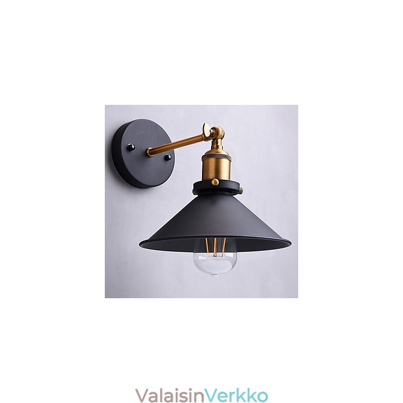 2 kpl metalliset seinävalaisimet teollisuusseinävalaisin Vintage Edison Simplicity -lamppu Cafe Club Bar -valaistukseen