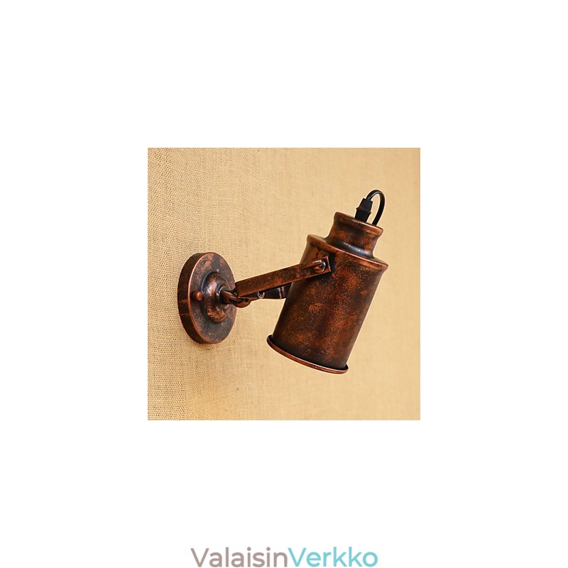 Maalattu teräs seinävalaisin tyhmä musta amerikkalainen kahvikoristelu Retro seinävalo valomiekka lamppu seinälle