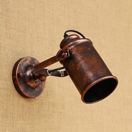 Maalattu teräs seinävalaisin tyhmä musta amerikkalainen kahvikoristelu Retro seinävalo valomiekka lamppu seinälle