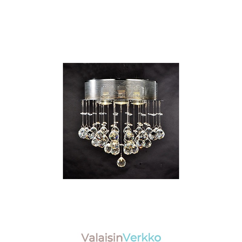 Perinteinen klassinen Crystal Crystal Crystal -metallitaskuteline