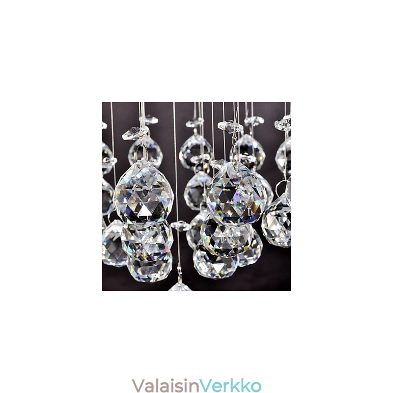 Perinteinen klassinen Crystal Crystal Crystal -metallitaskuteline