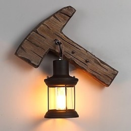 Single Head Industrial Vintage Retro puinen metallimaalaus värillinen seinävalaisin kotihotellin käytävälle Koristele seinävalo