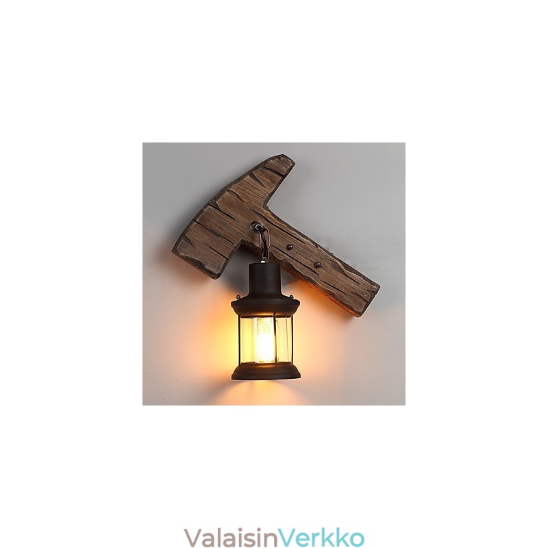 Single Head Industrial Vintage Retro puinen metallimaalaus värillinen seinävalaisin kotihotellin käytävälle Koristele seinävalo