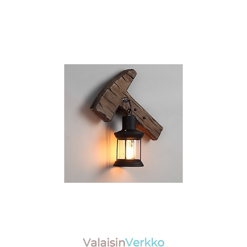 Single Head Industrial Vintage Retro puinen metallimaalaus värillinen seinävalaisin kotihotellin käytävälle Koristele seinävalo