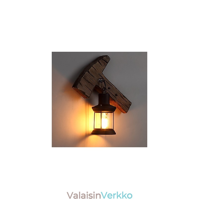 Single Head Industrial Vintage Retro puinen metallimaalaus värillinen seinävalaisin kotihotellin käytävälle Koristele seinävalo