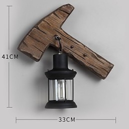 Single Head Industrial Vintage Retro puinen metallimaalaus värillinen seinävalaisin kotihotellin käytävälle Koristele seinävalo