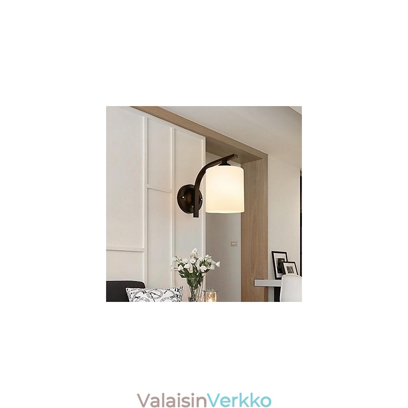 Vintage-muissa on alasvalaisimet seinävalaisimet