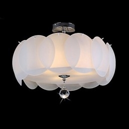 3 Light Glass Kattokruunu Moderni riippuvalaisinperhe