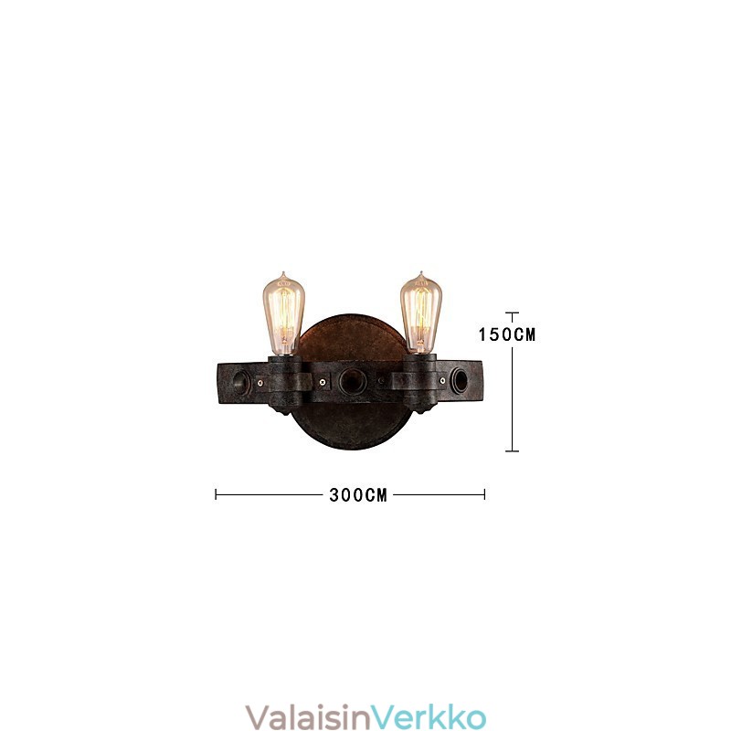 Loft-tyylinen vintage teollinen luova persoonallisuus metalliseinävalaisin kahvihuoneeseen, baarin eteiseen Koristele seinävalaisin