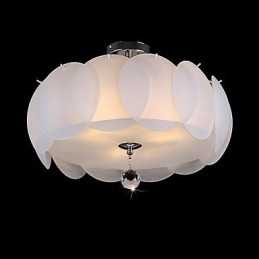 3 Light Glass Kattokruunu Moderni riippuvalaisinperhe