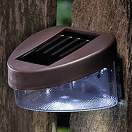 Valkoinen valo Solar Light Polku Seinä Maisema Mount Puutarha Aidan valo