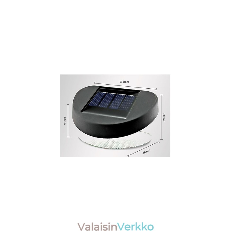 Valkoinen valo Solar Light Polku Seinä Maisema Mount Puutarha Aidan valo