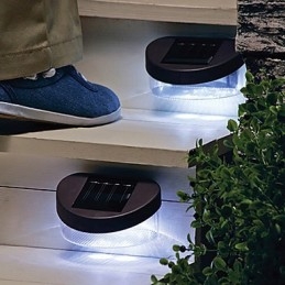 Valkoinen valo Solar Light Polku Seinä Maisema Mount Puutarha Aidan valo