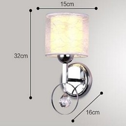 Crystal Modern Contemporary Galvanoitu ominaisuus Uplight Seinävalaisin Seinävalaisin
