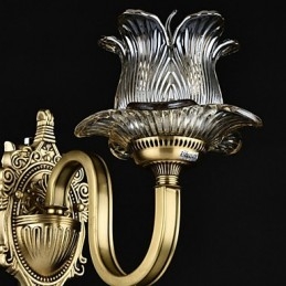 Rustic Lodge Brass -ominaisuus mini-tyyliselle seinävalaisimille