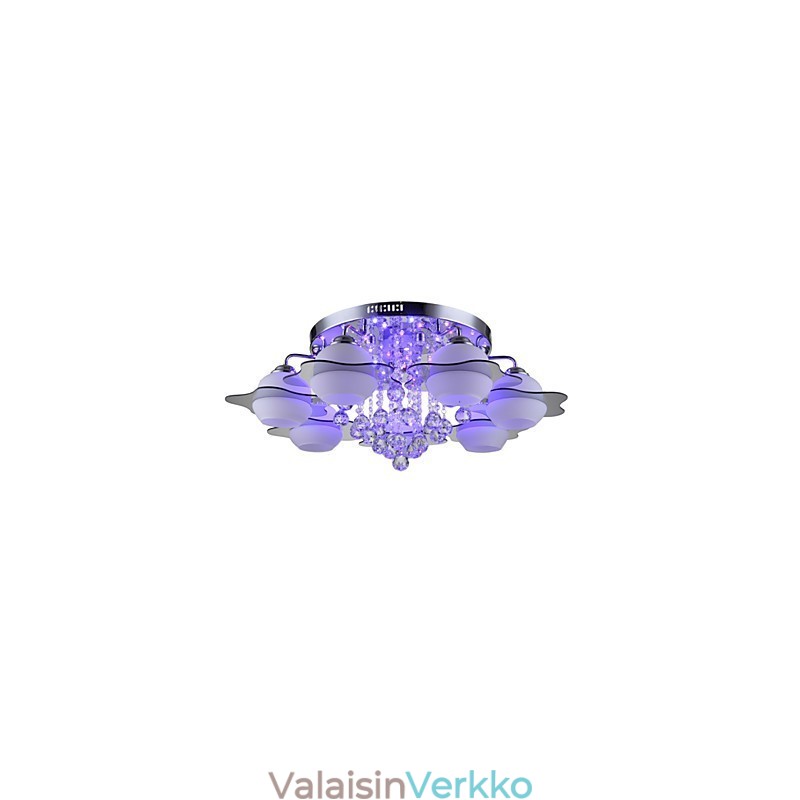 Kaukosäädin 7 valoa ja Blue Redss Modern kattovalaisin uppoasennus