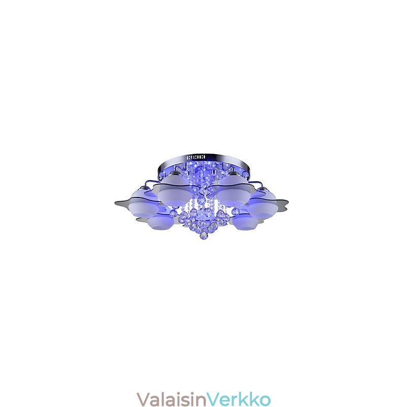 Kaukosäädin 7 valoa ja Blue Redss Modern kattovalaisin uppoasennus