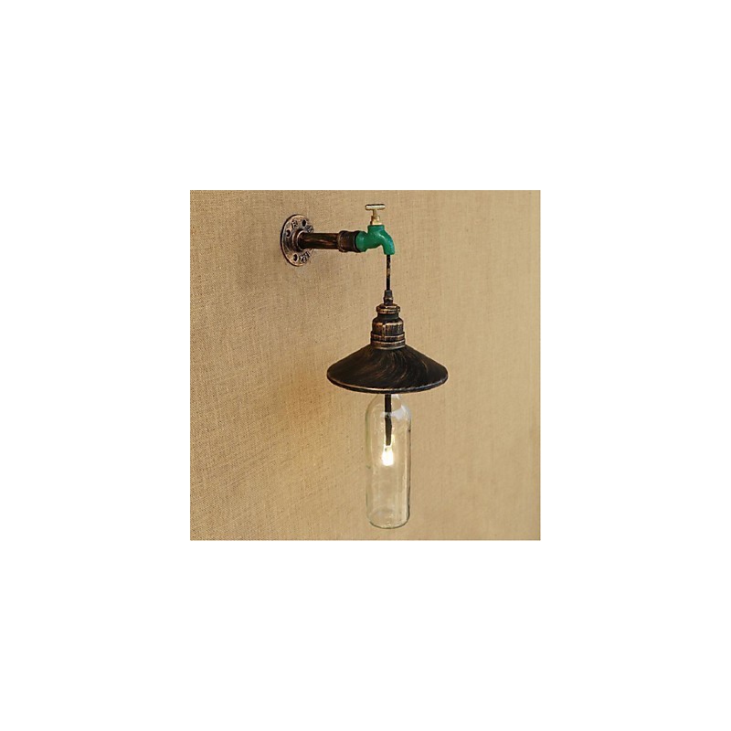 Edison Retro koristeellinen vesipiippu Viinipullo Seinävalaisin Seinävalaisin