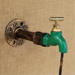 Edison Retro koristeellinen vesipiippu Viinipullo Seinävalaisin Seinävalaisin