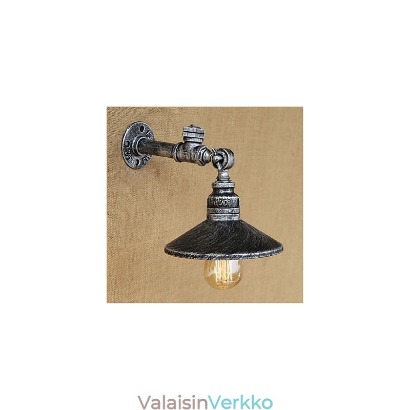 Rustic Lodge Painting ominaisuus Ambient Light -seinävalaisimille, hopea
