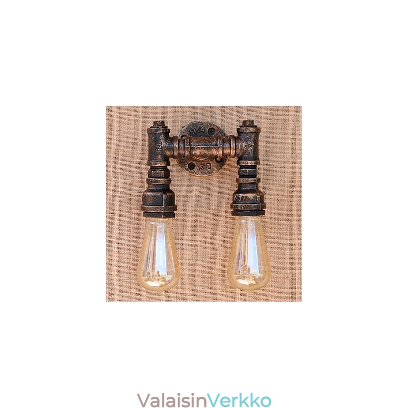 Nostalgia yksinkertainen vesiputki koristeellinen pieni seinävalaisin seinävalaisin