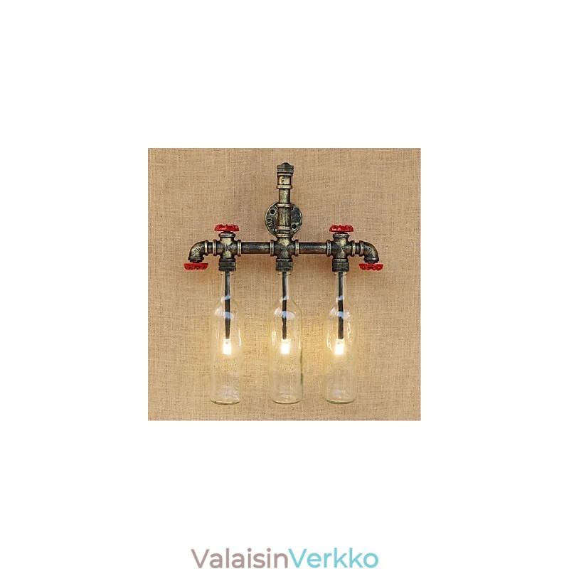 Retro Industrial Wind Switch vesipullon seinävalaisin seinävalaisin