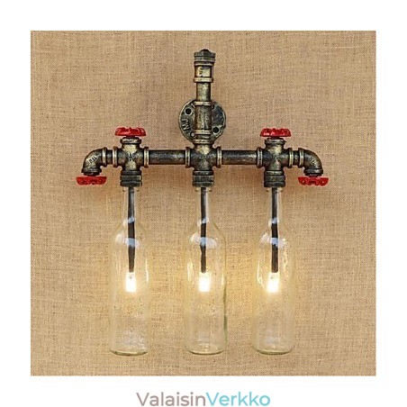 Retro Industrial Wind Switch vesipullon seinävalaisin seinävalaisin Retro Industrial Wind Switch vesipullon seinävalaisin seinävalaisin