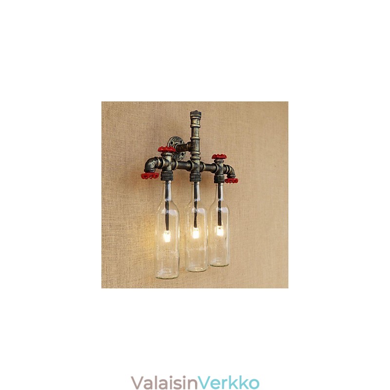 Retro Industrial Wind Switch vesipullon seinävalaisin seinävalaisin