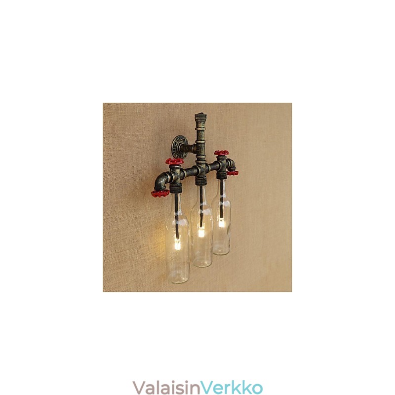 Retro Industrial Wind Switch vesipullon seinävalaisin seinävalaisin