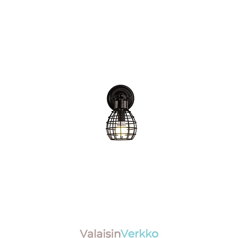 Retro Pipe Seinävalot Yksinkertainen Parvi Musta Lintuhäkki Metalli Ruokailuhuone Keittiö Baari Kahvila Sisustusvalaistus