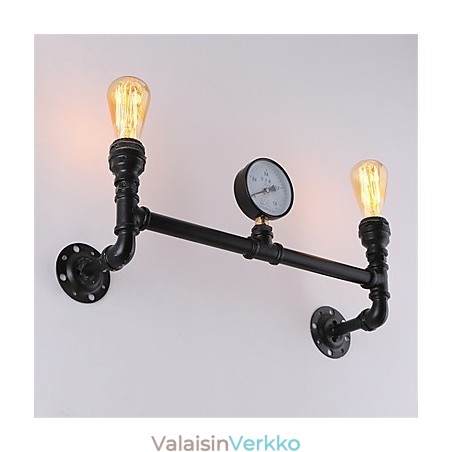 Vintage Industrial Pipe Seinävalot Mustat Luovat Valot Ravintola Kahvila Baari Koristevalaistus 2 vaalealla maalatulla viimeistelyllä Vintage Industrial Pipe Seinävalot Mustat Luovat Valot Ravintola Kahvila Baari Koristevalaistus 2 vaalealla maalatulla viimeistelyllä