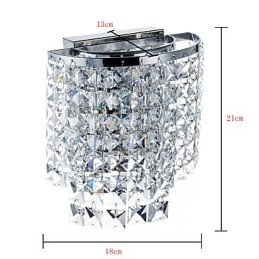 Moderni nykyaikainen galvanoitu ominaisuus Crystal Downlight -seinävalaisimiin