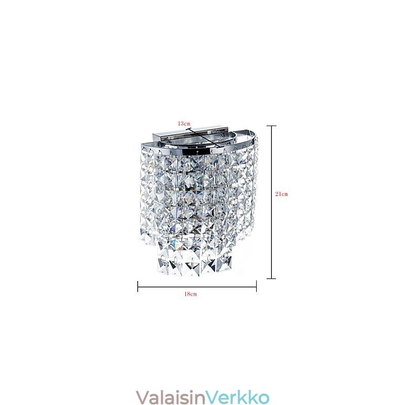 Moderni nykyaikainen galvanoitu ominaisuus Crystal Downlight -seinävalaisimiin