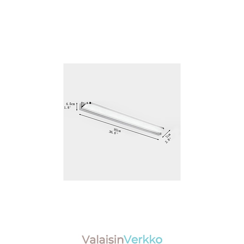 Minityylinen kylpyhuonevalaistus Moderni nykyaikainen metalli