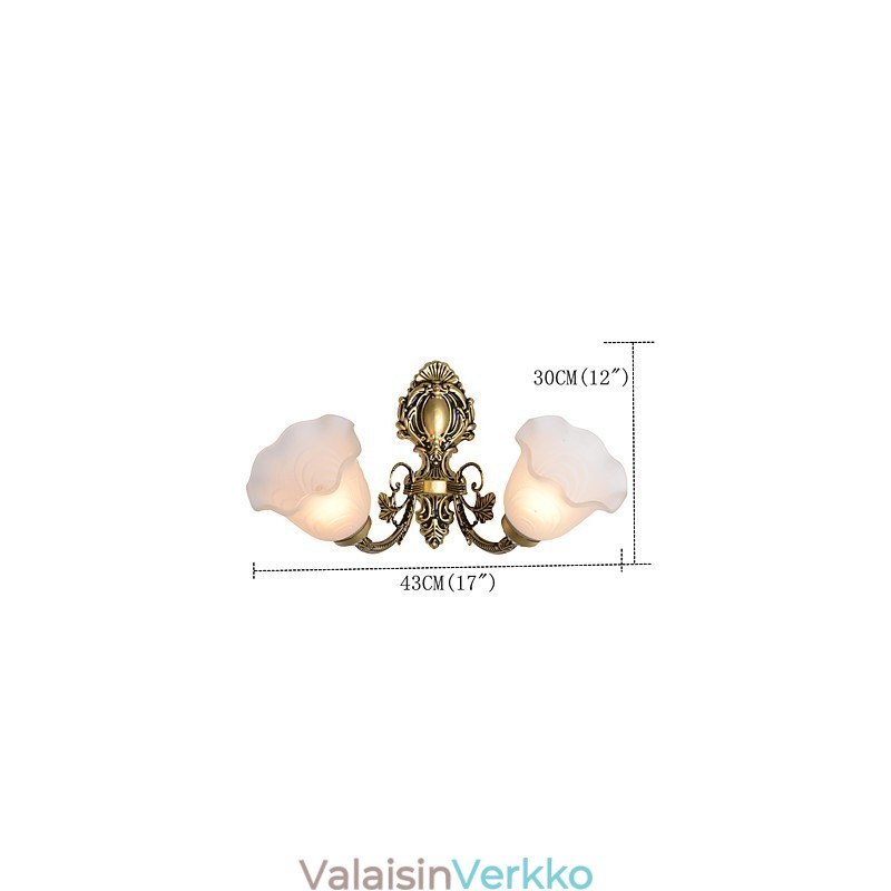 Maalaismaalausominaisuus minityylisille uplight-seinävalaisimille
