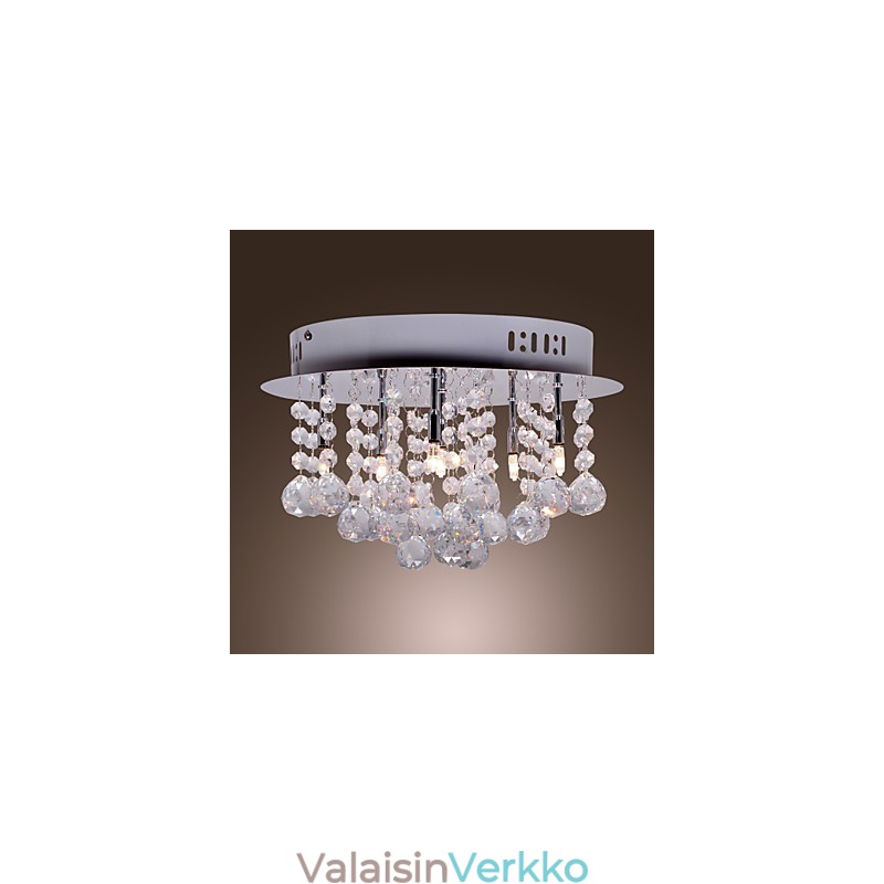 Moderni nykyaikainen Crystal Chrome -tasoteline