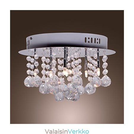 Moderni nykyaikainen Crystal Chrome -tasoteline Moderni nykyaikainen Crystal Chrome -tasoteline