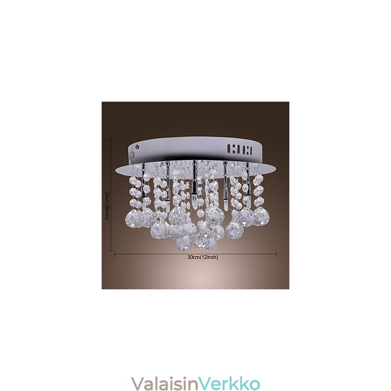 Moderni nykyaikainen Crystal Chrome -tasoteline