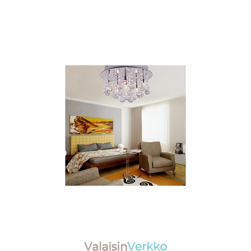 Moderni nykyaikainen Crystal Chrome -tasoteline