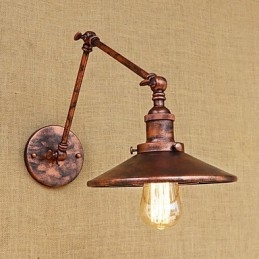 Rustic Lodge Country Retro Galvanoitu ominaisuus minityyliselle kääntövarrelle Ambient Lightille