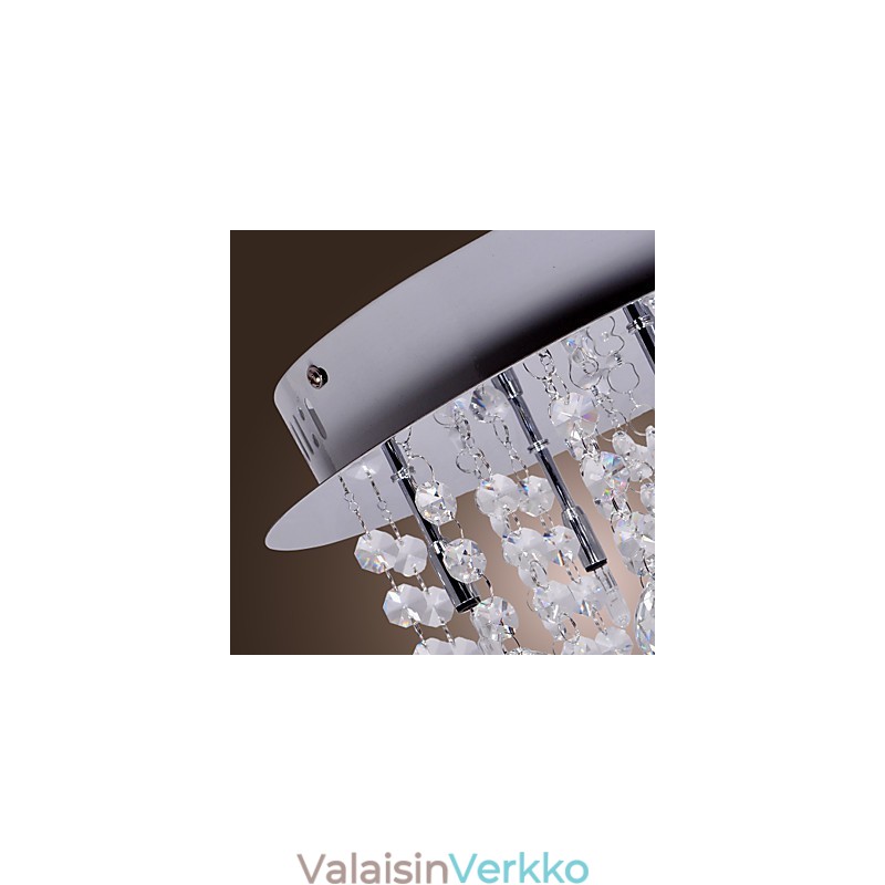Moderni nykyaikainen Crystal Chrome -tasoteline
